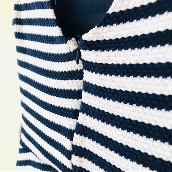 Striped Peplum Midi Dress - Picture 5 of 9